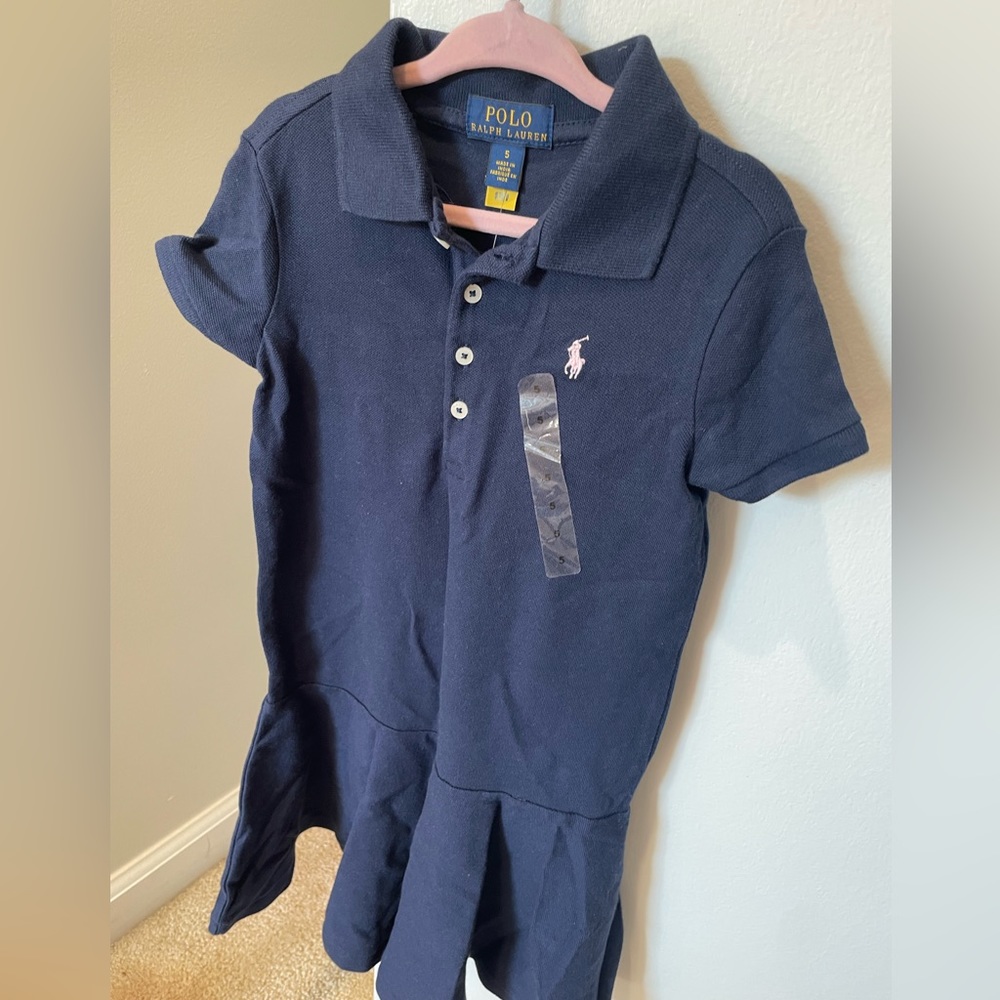 NWT Polo Ralph Lauren Toddler Dress in Navy Blue
